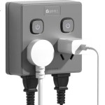 FDD ワイヤレス 86 レベル ソケット - 超薄型 多孔高出力 ベッドサイド キューブ ソケット 独立スイッチ付き、グレー、14孔デザイン